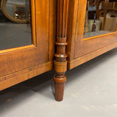 FRENCH BREAKFRONT GLAZED SIDEBOARD BOOKCASE - ADDITIONAL PHOTO 6
