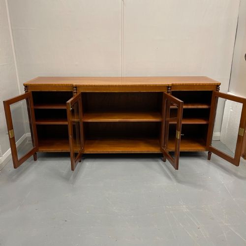 FRENCH BREAKFRONT GLAZED SIDEBOARD BOOKCASE - ADDITIONAL PHOTO 8