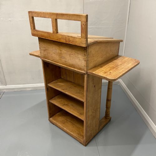 fig 1. Antique pine school masters lectern