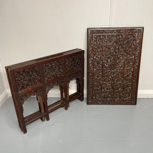 ANGLO INDIAN TEAK FOLDING SIDE TABLE - ADDITIONAL PHOTO 8