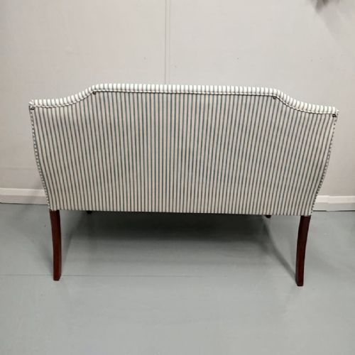 BUTTONED STRIPE TICKING WINDOW SEAT WITH STOOL - ADDITIONAL PHOTO 6