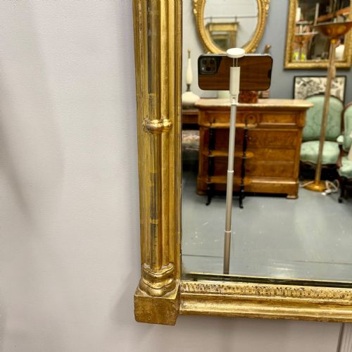 REGENCY GILT PIER MIRROR WITH CLUSTER COLUMNS - ADDITIONAL PHOTO 4
