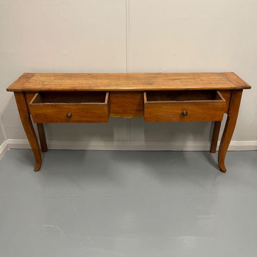 PAIR OF FRENCH CHERRYWOOD SERVER CONSOLE TABLES - ADDITIONAL PHOTO 8