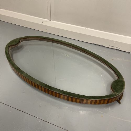 BANDED OVAL GLASS TRAY WITH BRASS HANDLES INC PP - ADDITIONAL PHOTO 5