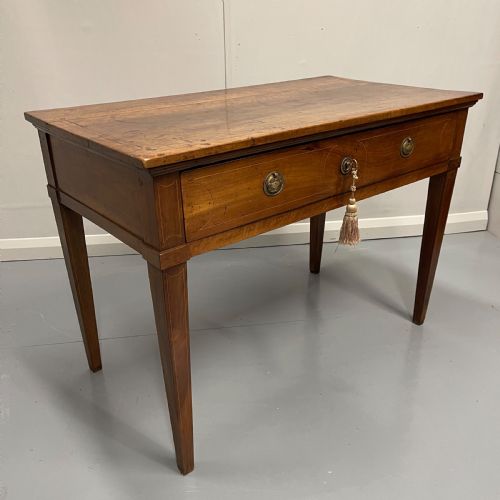 french provincial empire fruitwood inlaid desk - CATEGORY: ANTIQUE TABLES - DATED 1800
