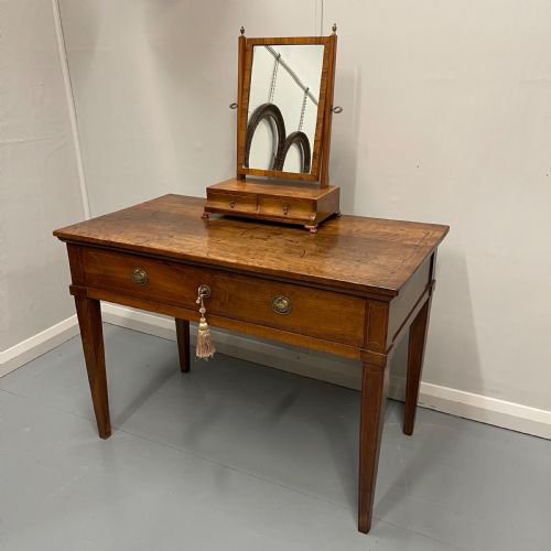 FRENCH PROVINCIAL EMPIRE FRUITWOOD INLAID DESK - ADDITIONAL PHOTO 2