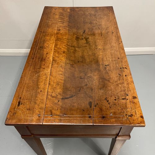 FRENCH PROVINCIAL EMPIRE FRUITWOOD INLAID DESK - ADDITIONAL PHOTO 4