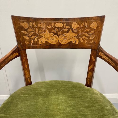 19TH CENTURY DUTCH MARQUETRY ARMCHAIR - ADDITIONAL PHOTO 9