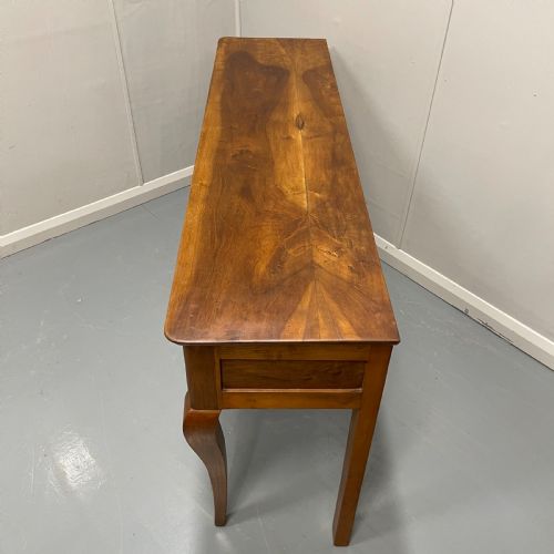 FRENCH WALNUT 3 DRAWER CONSOLE SERVER TABLE - ADDITIONAL PHOTO 3