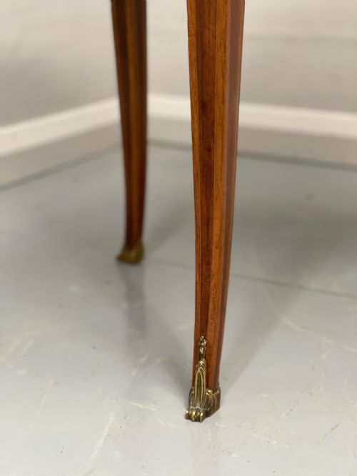 PAIR OF ROUND KINGWOOD PARQUETRY LAMP TABLES - ADDITIONAL PHOTO 9