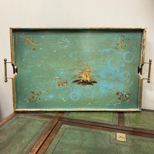 CHINOISERIE FOLDING TRAY SIDE TABLE - ADDITIONAL PHOTO 2