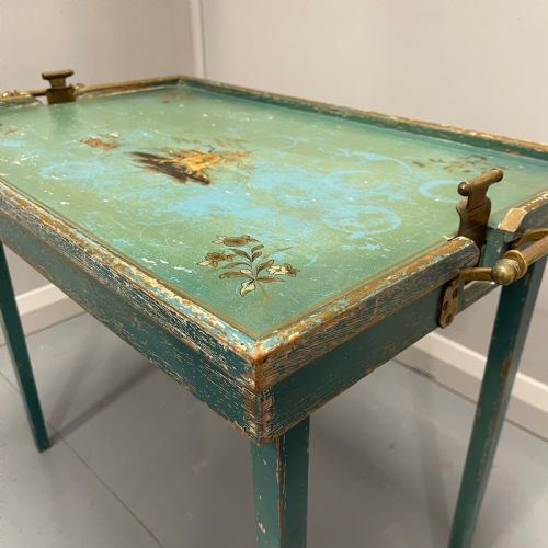 CHINOISERIE FOLDING TRAY SIDE TABLE - ADDITIONAL PHOTO 8