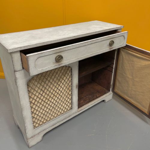 REGENCY CHALK PAINTED CHIFFONIER CABINET - ADDITIONAL PHOTO 6