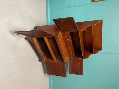REGENCY WATERFALL BOOKCASE WITH WRITING SLIDE - ADDITIONAL PHOTO 3