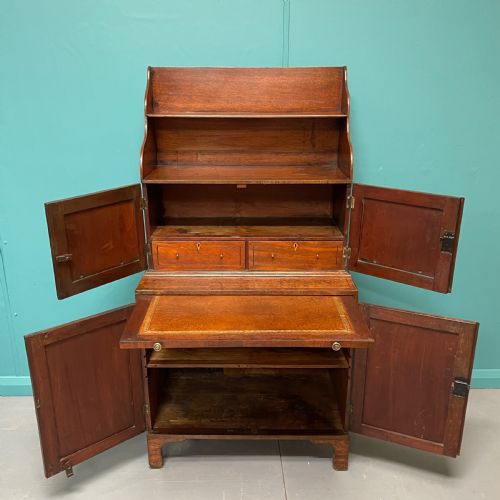 REGENCY WATERFALL BOOKCASE WITH WRITING SLIDE - ADDITIONAL PHOTO 4