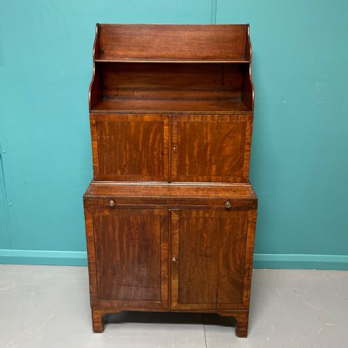 REGENCY WATERFALL BOOKCASE WITH WRITING SLIDE - ADDITIONAL PHOTO 7