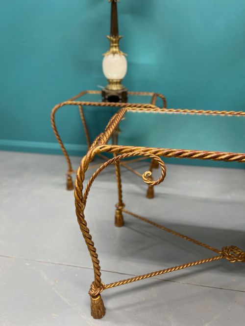 ITALIAN MIRRORED GILT SIDE AND COFFEE TABLE SET - ADDITIONAL PHOTO 2