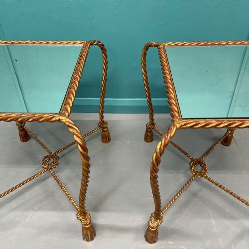 ITALIAN MIRRORED GILT SIDE AND COFFEE TABLE SET - ADDITIONAL PHOTO 6