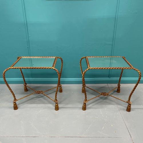 ITALIAN MIRRORED GILT SIDE AND COFFEE TABLE SET - ADDITIONAL PHOTO 7