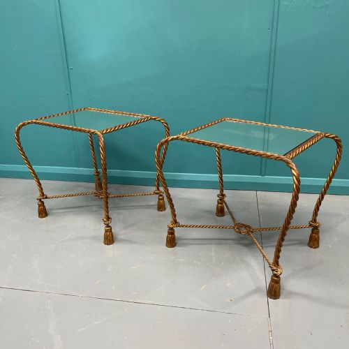 ITALIAN MIRRORED GILT SIDE AND COFFEE TABLE SET - ADDITIONAL PHOTO 8