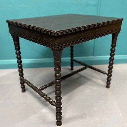 EBONISED BOBBIN TURNED SIDE TABLE - ADDITIONAL PHOTO 3