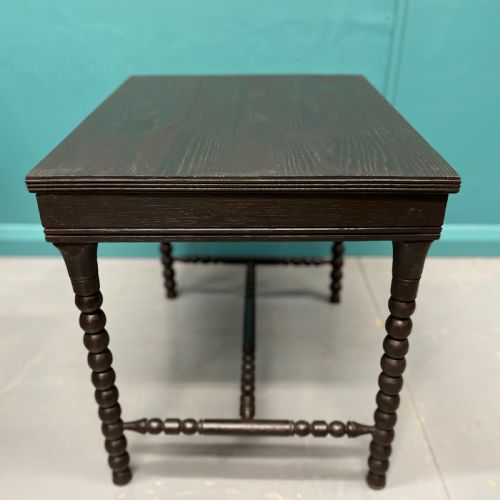 EBONISED BOBBIN TURNED SIDE TABLE - ADDITIONAL PHOTO 4