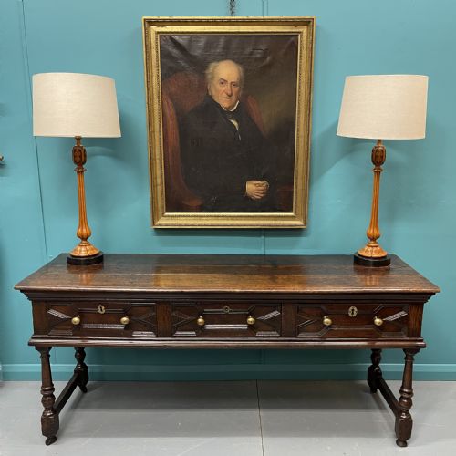 18th century geometric sideboard - CATEGORY: ANTIQUE SIDEBOARDS - DATED 18TH CENTURY