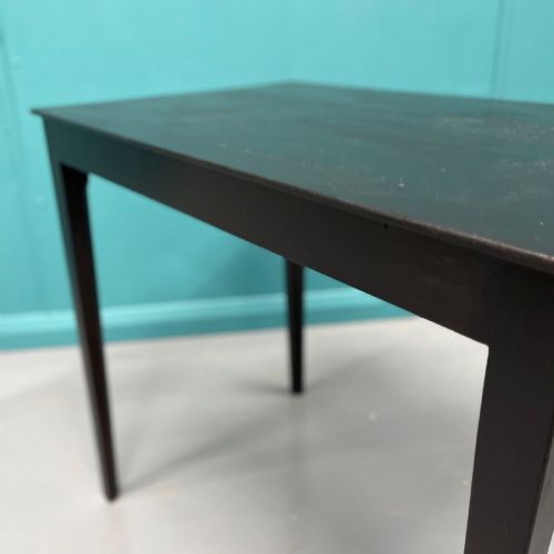 EBONISED GEORGIAN TAPER LEG SIDE TABLE - ADDITIONAL PHOTO 3