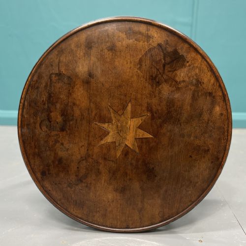 UNUSUAL REGENCY CRADLE PEDESTAL ROUND SIDE TABLE - ADDITIONAL PHOTO 3