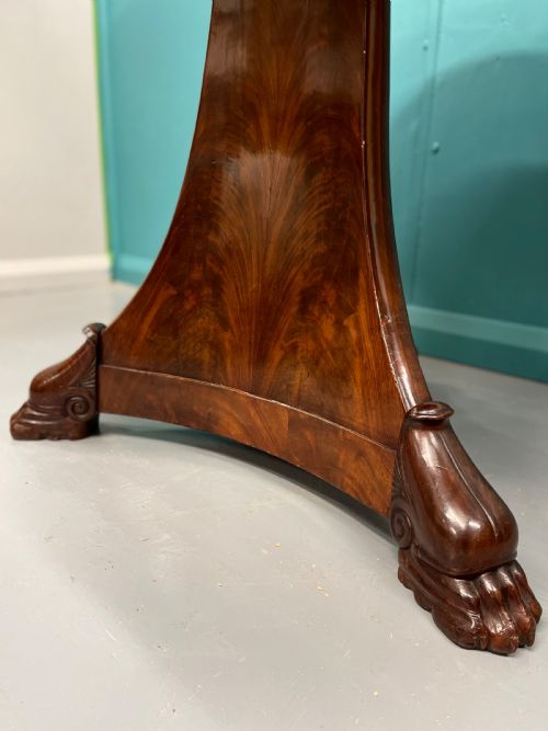 FRENCH EMPIRE MARBLE TOP GUERIDON CENTRE TABLE - ADDITIONAL PHOTO 4