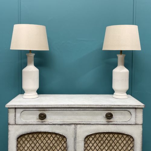 PAIR OF CERAMIC LAMPS - ADDITIONAL PHOTO 2