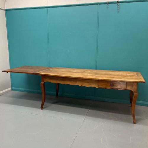 EXTENDING FRENCH CHERRYWOOD FARMHOUSE TABLE C1800 - ADDITIONAL PHOTO 7