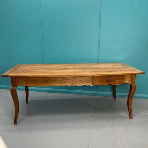 EXTENDING FRENCH CHERRYWOOD FARMHOUSE TABLE C1800 - ADDITIONAL PHOTO 9