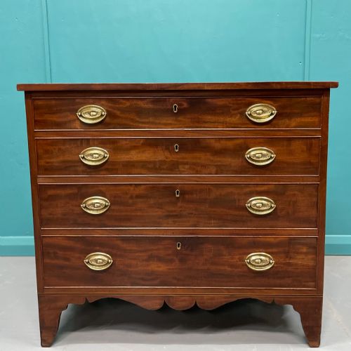 regency mahogany chest of drawers - CATEGORY: ANTIQUE CHEST OF DRAWERS - DATED REGENCY