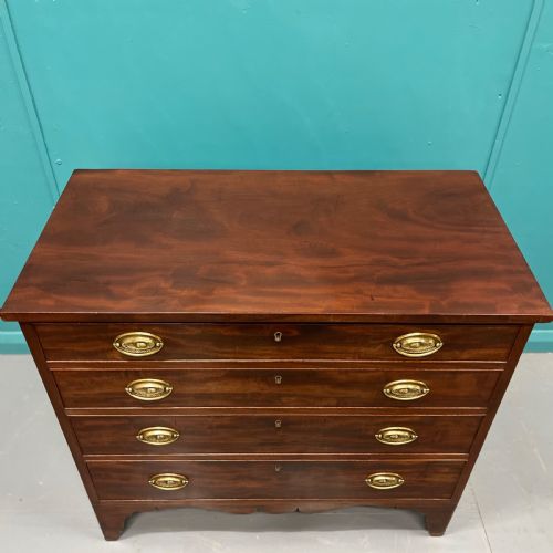 REGENCY MAHOGANY CHEST OF DRAWERS - ADDITIONAL PHOTO 2
