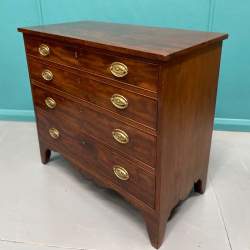 REGENCY MAHOGANY CHEST OF DRAWERS - ADDITIONAL PHOTO 3