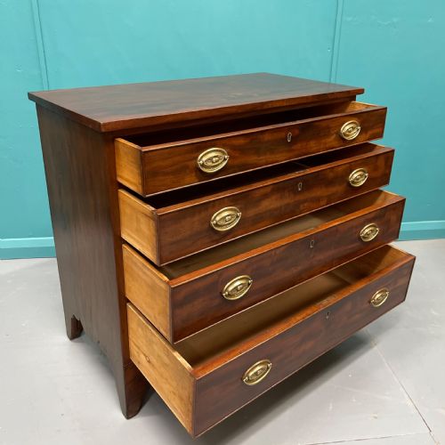REGENCY MAHOGANY CHEST OF DRAWERS - ADDITIONAL PHOTO 6