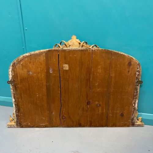 SUPER QUALITY GILT OVERMANTLE MIRROR WITH RIBBONS - ADDITIONAL PHOTO 6