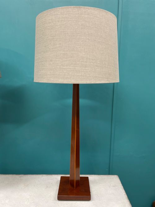 PAIR OF SHERATON STYLE TAPERED COLUMN LAMPS - ADDITIONAL PHOTO 6