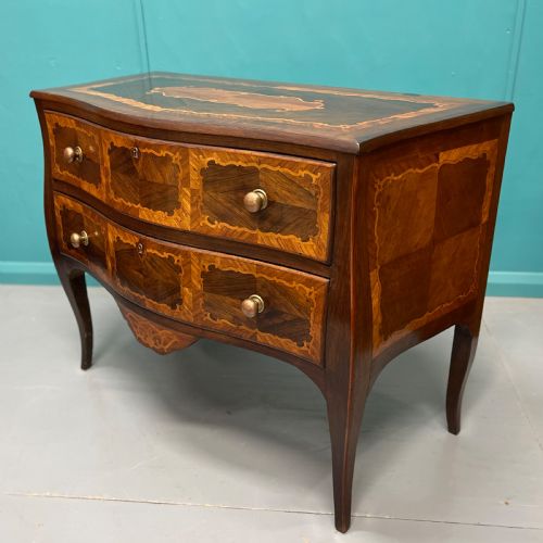 ITALIAN MARQUETRY COMMODE CHEST OF DRAWERS - ADDITIONAL PHOTO 4