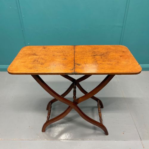 MID 19TH CENTURY FOLDING COACHING TABLE - ADDITIONAL PHOTO 1