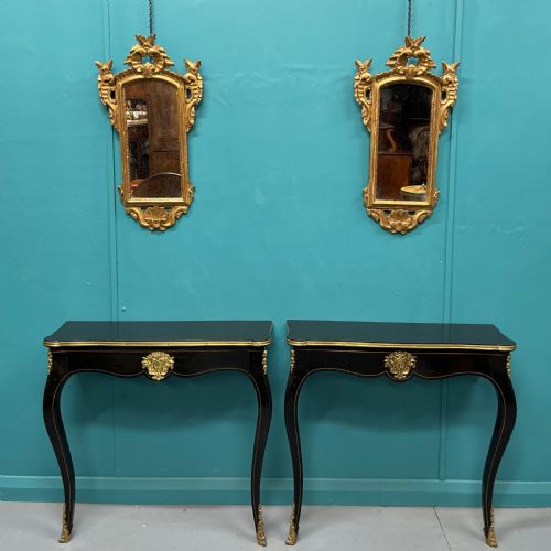 PAIR OF 18TH CENTURY ITALIAN GILT MIRRORS - ADDITIONAL PHOTO 9