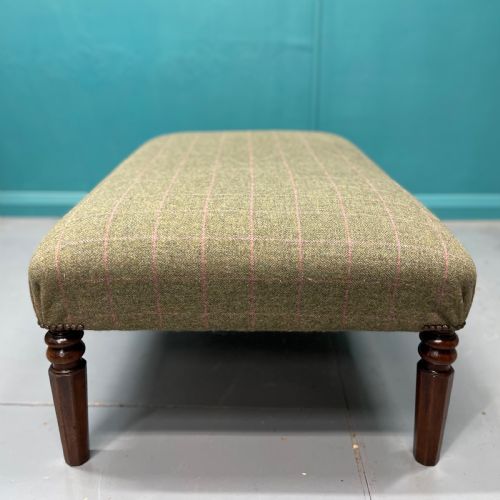 CENTRE STOOL OTTOMAN IN HARRIS TWEED - ADDITIONAL PHOTO 4