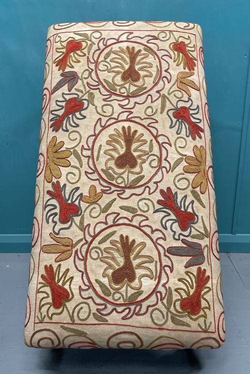 BALL AND CLAW FEET NEEDLEPOINT OTTOMAN STOOL - ADDITIONAL PHOTO 7