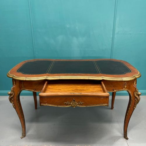 FRENCH BUREAU PLAT FREESTANDING PARTNERS DESK - ADDITIONAL PHOTO 1