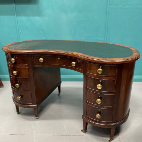 19TH CENTURY FREESTANDING KIDNEY DESK - ADDITIONAL PHOTO 1
