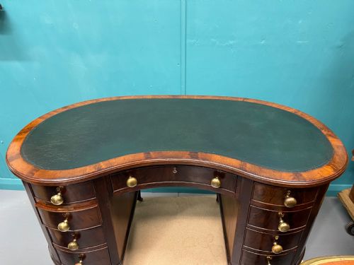 19TH CENTURY FREESTANDING KIDNEY DESK - ADDITIONAL PHOTO 8