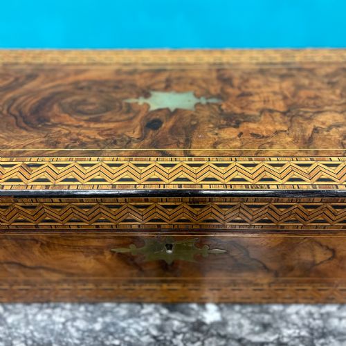 GEOMETRIC PARQUETRY TONBRIDGE WARE WRITING BOX - ADDITIONAL PHOTO 3