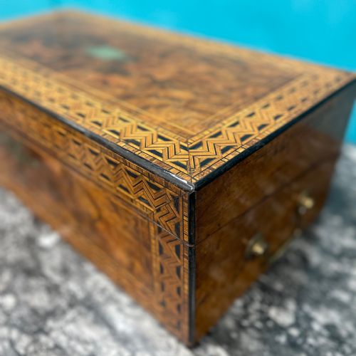GEOMETRIC PARQUETRY TONBRIDGE WARE WRITING BOX - ADDITIONAL PHOTO 4