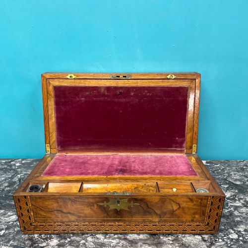 GEOMETRIC PARQUETRY TONBRIDGE WARE WRITING BOX - ADDITIONAL PHOTO 5